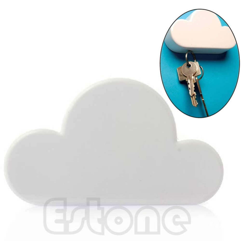 New Hot Novelty White Color Cloud Shaped Magnetic Magnets Key Holder Gift