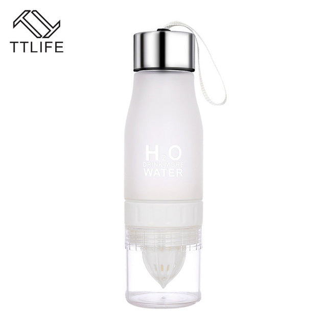 TTLIFE Gift 650ML H2O Lemon Juice Fruit Water Bottle Infuser Drinkware For Outdoor Portable Shaker Sports Bottle BPA Free