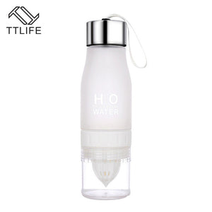 TTLIFE Gift 650ML H2O Lemon Juice Fruit Water Bottle Infuser Drinkware For Outdoor Portable Shaker Sports Bottle BPA Free