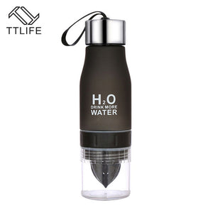 TTLIFE Gift 650ML H2O Lemon Juice Fruit Water Bottle Infuser Drinkware For Outdoor Portable Shaker Sports Bottle BPA Free