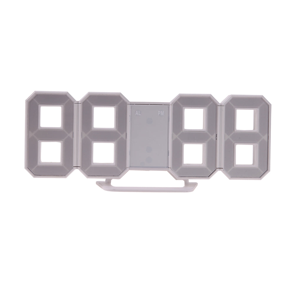 8 Shaped USB Digital Table Clocks Wall Clock LED Display Creative Watches 24&12-Hour Display Home Decoration Christmas Gift