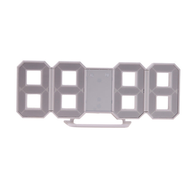 8 Shaped USB Digital Table Clocks Wall Clock LED Display Creative Watches 24&12-Hour Display Home Decoration Christmas Gift