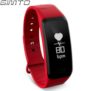 GIMTO Men Women Sport Smart Bracelet Watch Bluetooth Clock Heart Rate Blood Pressure oxygen Sleep Monitor Pedometer Smartwatch