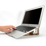 2 In 1 Function Aluminum Alloy Firm Bracket for Macbook Air Pro Retina 11 12 13 15 Vertical Base Stand for IPAD PC Cooling Stand