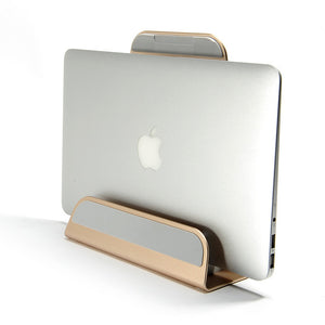 2 In 1 Function Aluminum Alloy Firm Bracket for Macbook Air Pro Retina 11 12 13 15 Vertical Base Stand for IPAD PC Cooling Stand