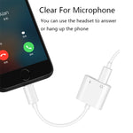 2 in 1 Adapter  For iPhone 8/7/7 Plus Charging+Audio  Cable