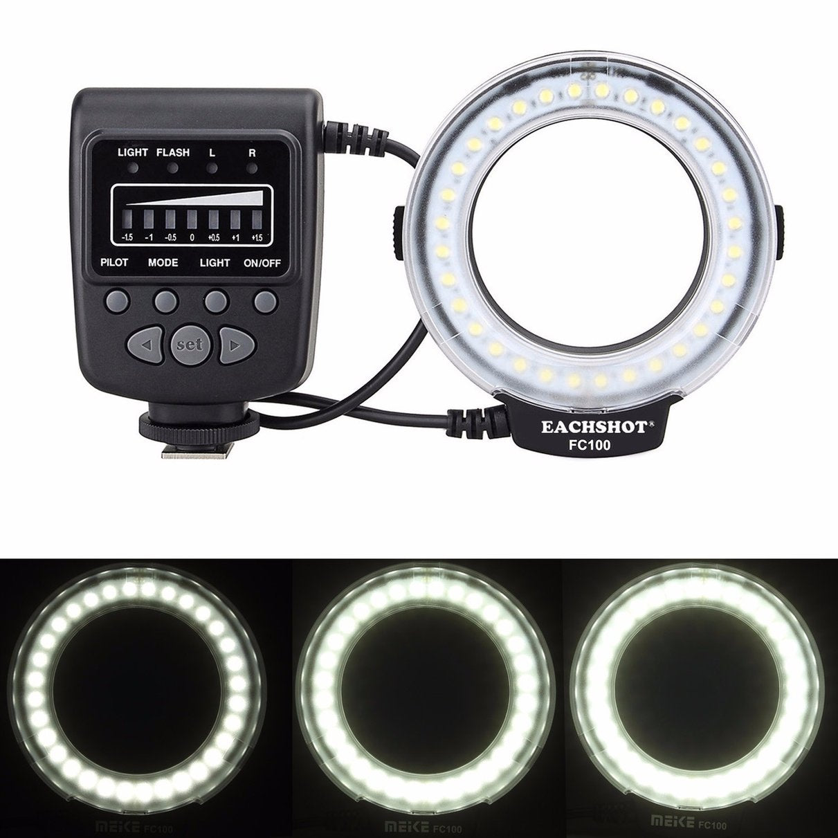 Meike FC-100 for Nikon,Canon FC 100 Macro Ring Flash/Light for Nikon D7100 D7000 D5200 D5100 D5000 D3200 D310