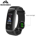 New Makibes HR3 Bluetooth 4.0 Wristband Men Women Color Screen Bracelet Continuous Heart Rate Monitor Health Fitness Smart Band