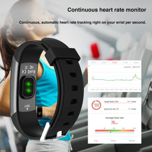 New Makibes HR3 Bluetooth 4.0 Wristband Men Women Color Screen Bracelet Continuous Heart Rate Monitor Health Fitness Smart Band