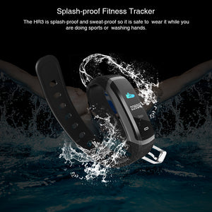 New Makibes HR3 Bluetooth 4.0 Wristband Men Women Color Screen Bracelet Continuous Heart Rate Monitor Health Fitness Smart Band