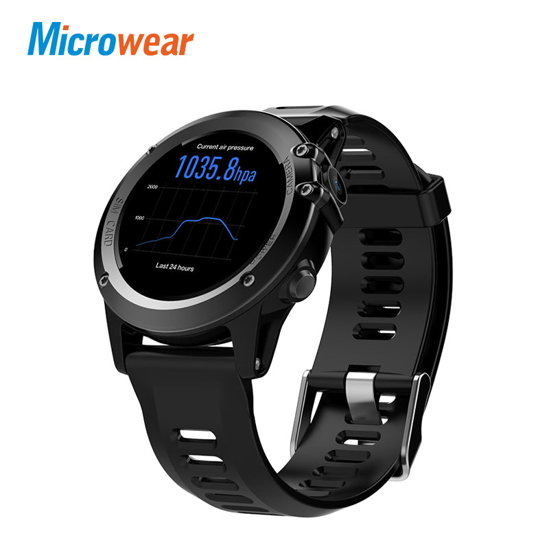 Microwear H1 Smart Watch Android 4.4 Waterproof 1.39" MTK6572 BT 4.0 3G Wifi GPS SIM For iPhone Smartwatch Men Wearable Devices