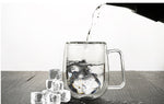 Double Wall Glass  Mugs 250ml High Quality  Fashion mug With Handle For  Tea Milk Coffee