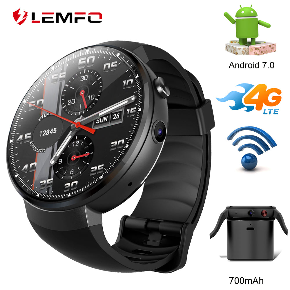 LEMFO LEM7 4G LET Smart Watch Android 7.0 Smartwatch with Sim Camera Translation tool Fitness Tracker Smartwatch Phone Men Women