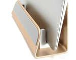 2 In 1 Function Aluminum Alloy Firm Bracket for Macbook Air Pro Retina 11 12 13 15 Vertical Base Stand for IPAD PC Cooling Stand