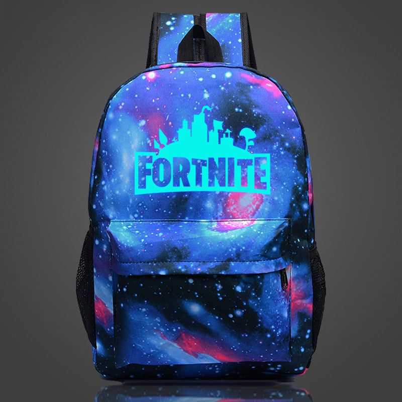 GZ-LY-GJT Hot Fortnite School Bag Luminous backpack student bag Notebook backpack Daily backpack Glow in the Dark