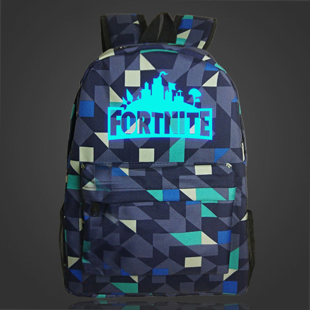 GZ-LY-GJT Hot Fortnite School Bag Luminous backpack student bag Notebook backpack Daily backpack Glow in the Dark