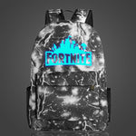 GZ-LY-GJT Hot Fortnite School Bag Luminous backpack student bag Notebook backpack Daily backpack Glow in the Dark