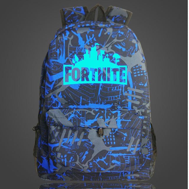 GZ-LY-GJT Hot Fortnite School Bag Luminous backpack student bag Notebook backpack Daily backpack Glow in the Dark