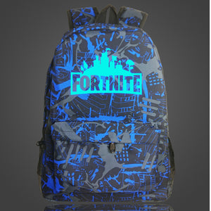 GZ-LY-GJT Hot Fortnite School Bag Luminous backpack student bag Notebook backpack Daily backpack Glow in the Dark