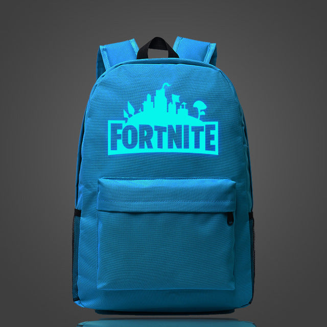 GZ-LY-GJT Hot Fortnite School Bag Luminous backpack student bag Notebook backpack Daily backpack Glow in the Dark