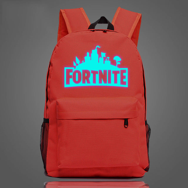 GZ-LY-GJT Hot Fortnite School Bag Luminous backpack student bag Notebook backpack Daily backpack Glow in the Dark