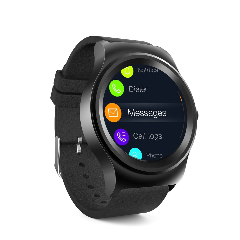 Smart Watch 1.3" IPS Display MTK2503A Activity Tracker Smartwatch 300mAh 128MB+64MB Music Control Remote Camera Smart Watches