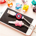 SIANCS Cute Animal doll Cable bite protector for iphone usb cable organizer winder chompers chager wire holder for iphone cable