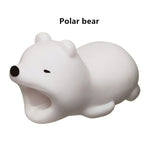 SIANCS Cute Animal doll Cable bite protector for iphone usb cable organizer winder chompers chager wire holder for iphone cable