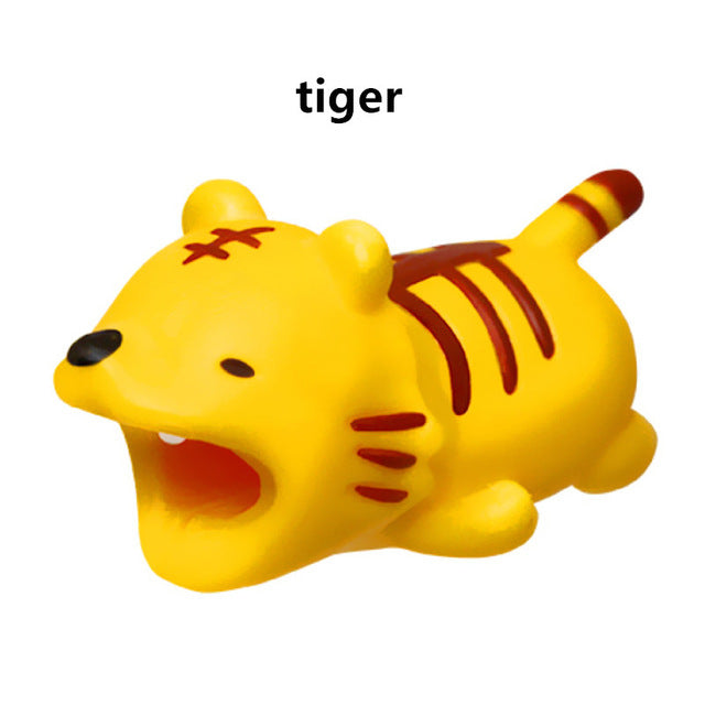 SIANCS Cute Animal doll Cable bite protector for iphone usb cable organizer winder chompers chager wire holder for iphone cable