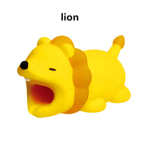 SIANCS Cute Animal doll Cable bite protector for iphone usb cable organizer winder chompers chager wire holder for iphone cable