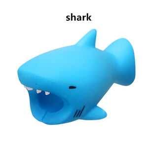 SIANCS Cute Animal doll Cable bite protector for iphone usb cable organizer winder chompers chager wire holder for iphone cable