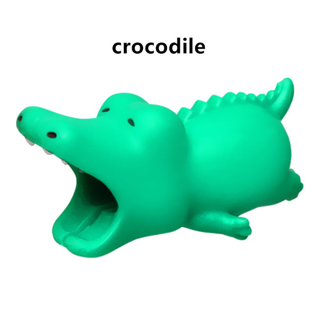 SIANCS Cute Animal doll Cable bite protector for iphone usb cable organizer winder chompers chager wire holder for iphone cable