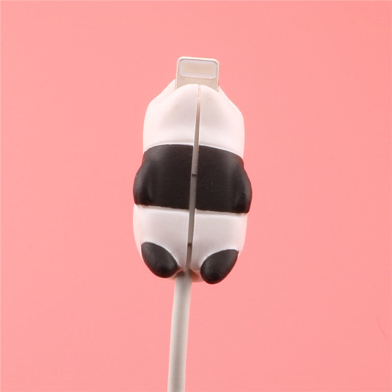 SIANCS Cute Animal doll Cable bite protector for iphone usb cable organizer winder chompers chager wire holder for iphone cable