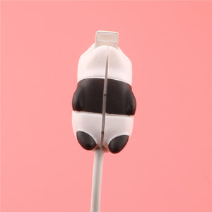 SIANCS Cute Animal doll Cable bite protector for iphone usb cable organizer winder chompers chager wire holder for iphone cable
