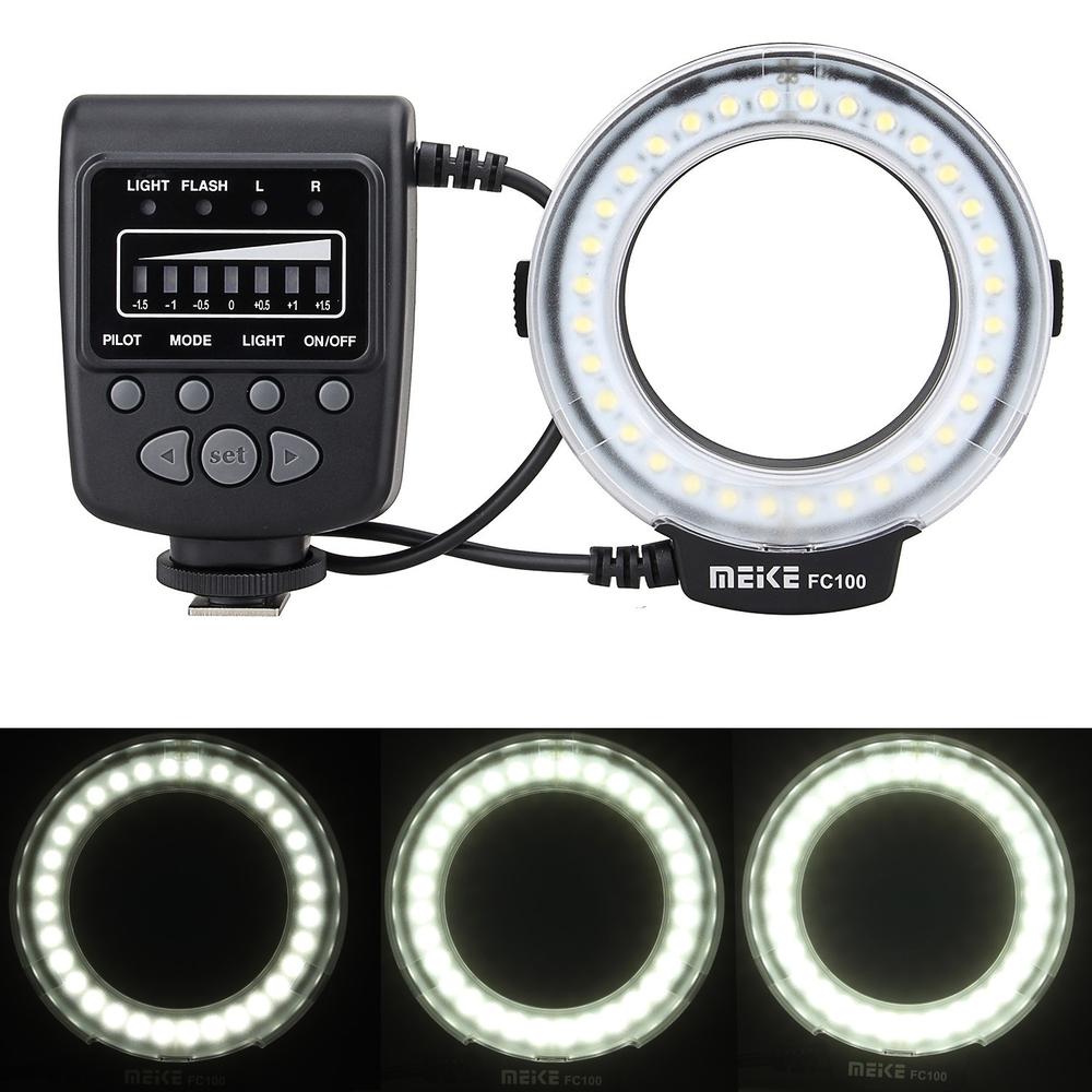 Original Meike FC100 Macro Ring Lite Flash Speedlite Light for Sony RX100M2 RX1 RX1R A6000 A7 A7R A7S NEX-6 A3000 HX400